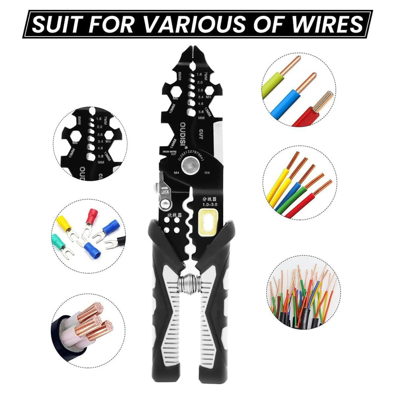Multi-Function Wire Stripper Cutter Crimper Tool | 25-in-1 Wire Plier